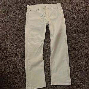 Levi Strauss 513 white jeans 33 waste 30 length